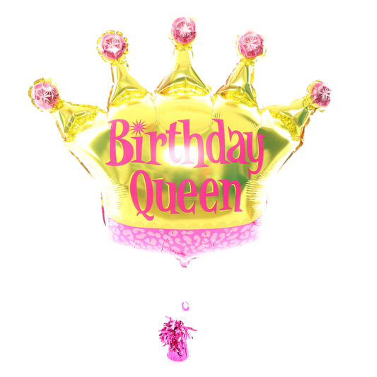 Birthday Queen Crown Balloon, 36in